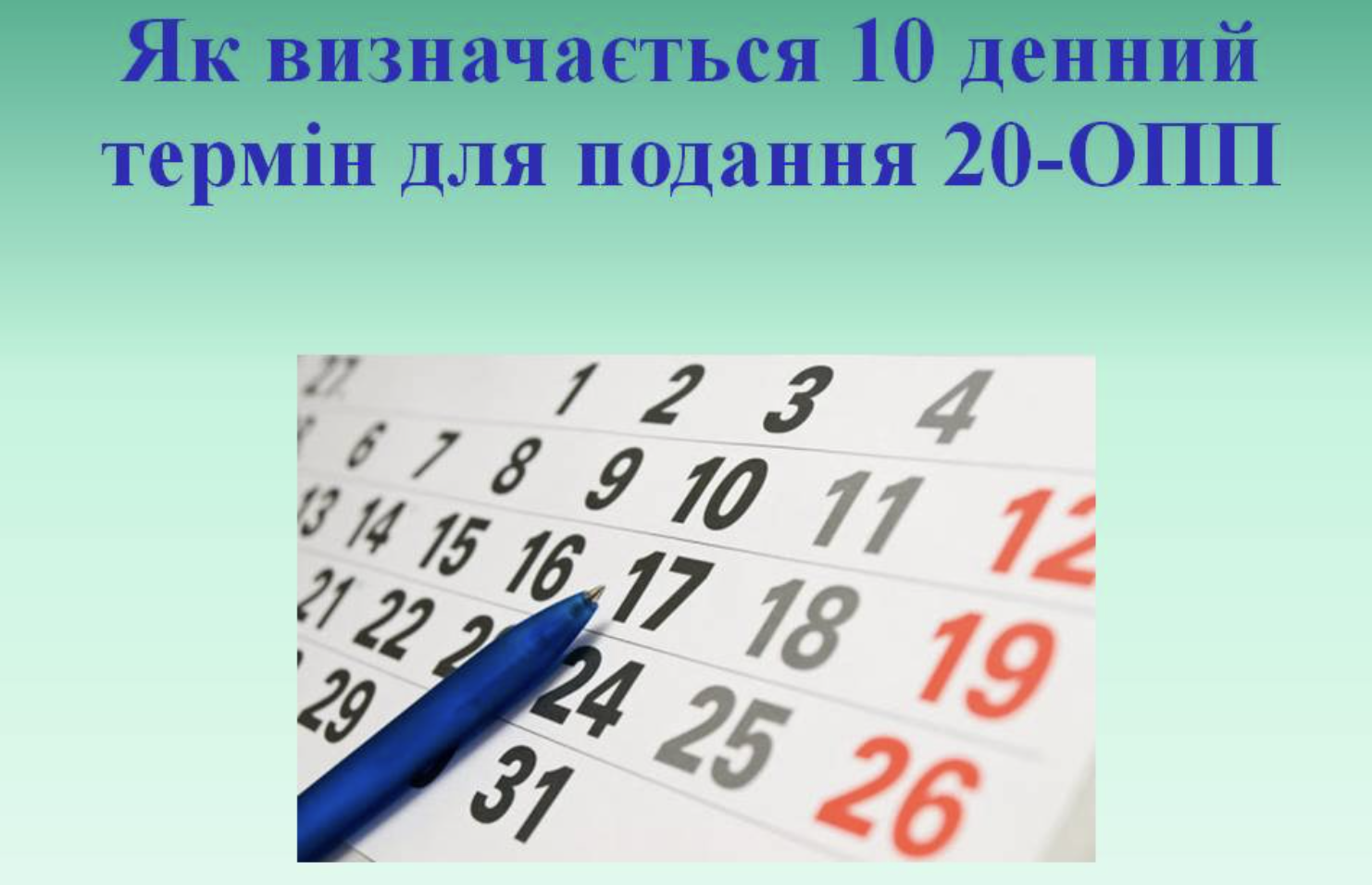 сроки сдачи 20 опп